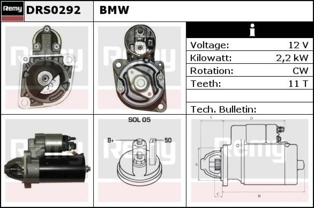 Starter Motor E90 E92 E93 M3